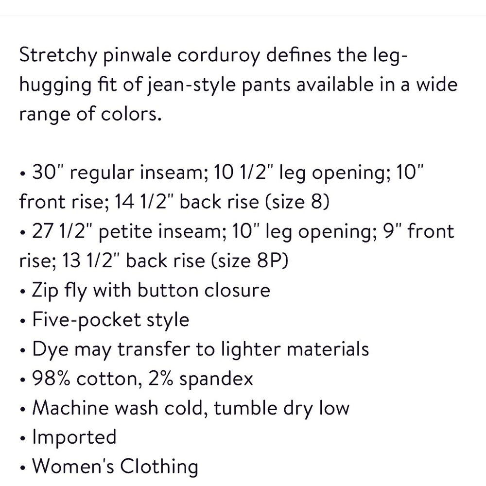 KUT from the Kloth Diana Stretch Corduroy Skinny Pants 6 - Picture 5 of 6